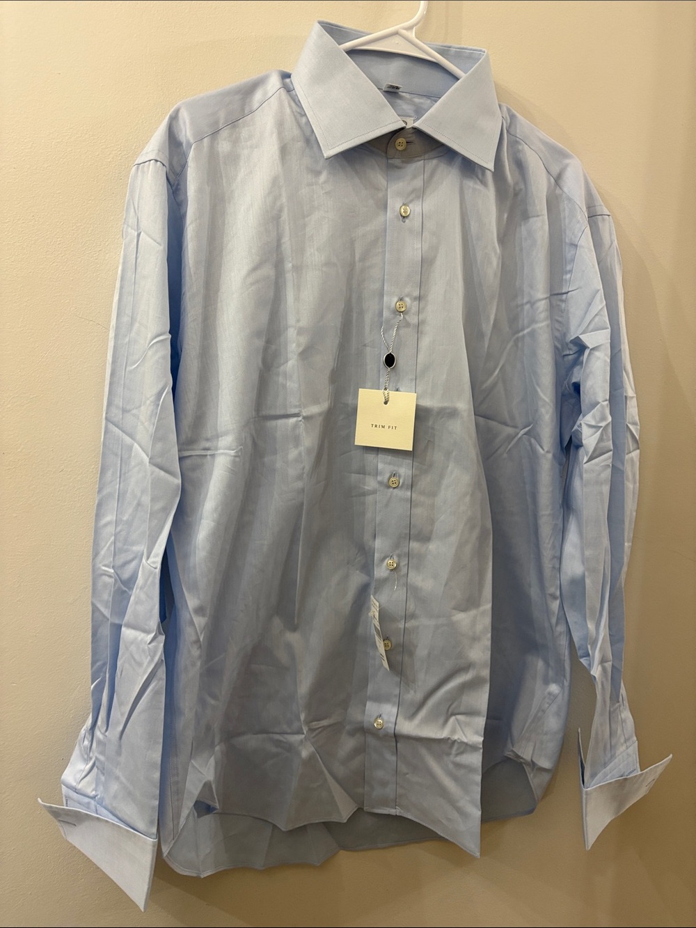 Piattelli Barney’s NY NWT Light Blue Men's Dress Shirt - size 17 / 43